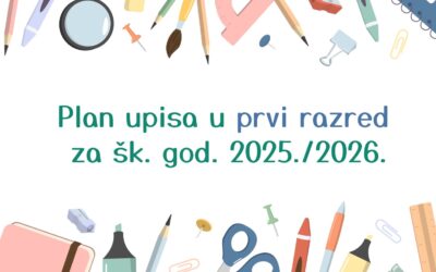 PLAN UPISA u prvi razred osnovne škole za šk. god. 2025./2026. za područje Istarske županije