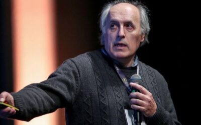 Korado Korlević u posjetu školi